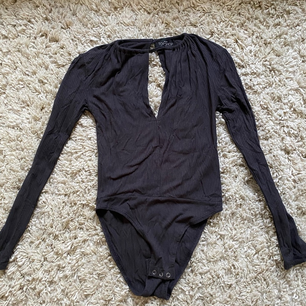 Topshop Long-Sleeve Bodysuit